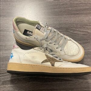 Golden Goose Ballstar leopard star 38